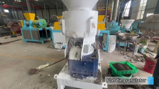 Organik Gübre Üretimi İçin Saatte 1-4 Ton Kapasiteli Düz Kalıplı Peletleme Makinesi