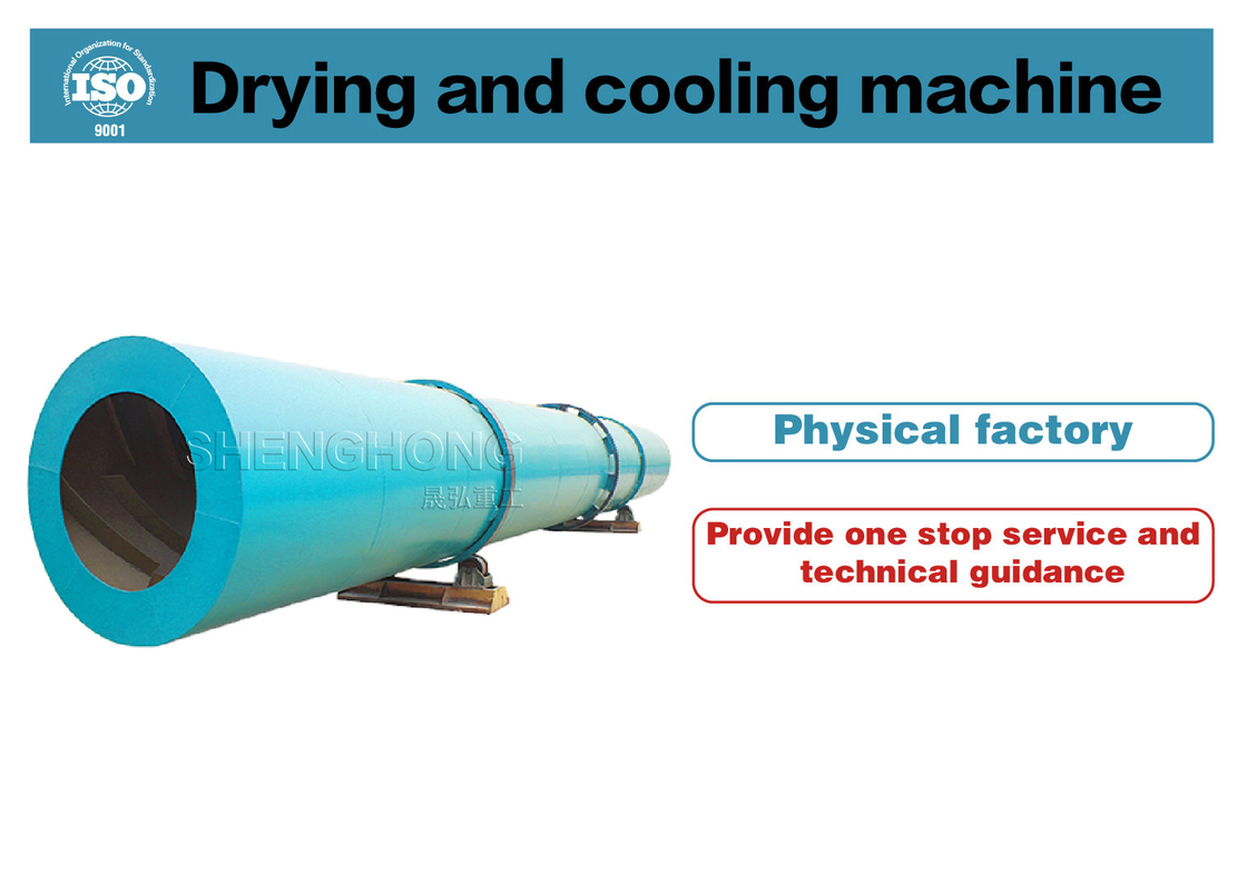 2-5 Eğim ve 50-600 ° C sıcaklıkta Karbon çelik / paslanmaz çelik ile tasarlanmış döner davul kurutma makinesi