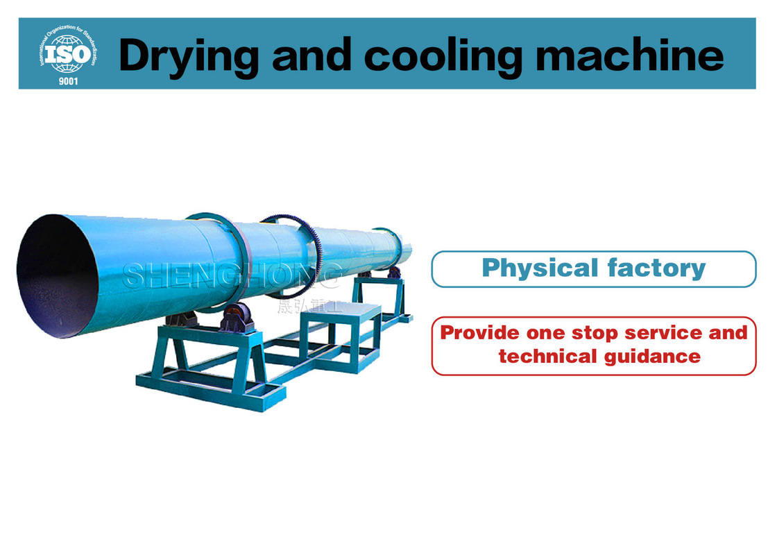 2-5 Eğim ve 50-600 ° C sıcaklıkta Karbon çelik / paslanmaz çelik ile tasarlanmış döner davul kurutma makinesi