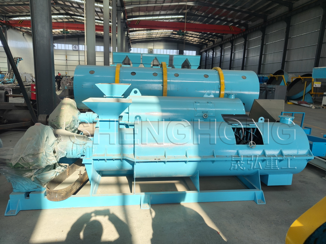 Bio Organik Gübre Üretim Hattı Domuz Gübresi Kırma Islak Granül Tipi