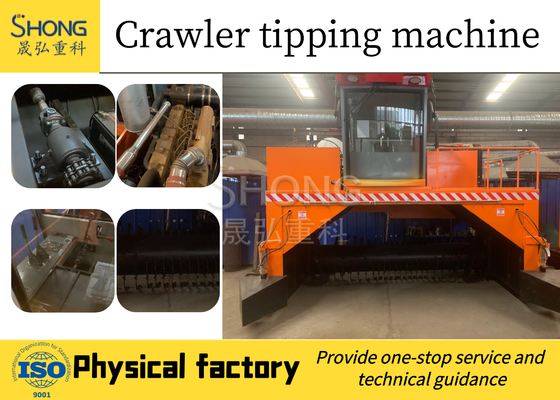 850 mm boşaltma mesafesi ve 220V/380V ile Endüstriyel Crawler Turner