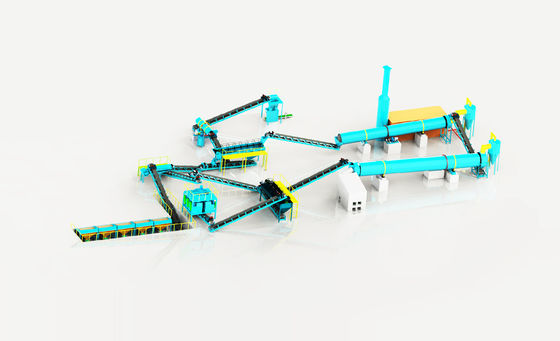 Gelişmiş NPK Kompoze Gübre Üretim Hattı 5-30 TPH Kapasite İçin Yüksek Verimli Granülasyon Sistemi