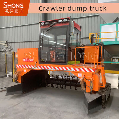 4710*1700*2500mm 1-20T Kapasite ve 3000mm Çalışma Genişliğiyle Çıplak Fermantasyon Kompost Turner