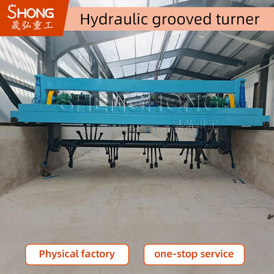 Automatic Hydraulic Grooved Turner with Durable Rake Teeth - Stable & Efficient