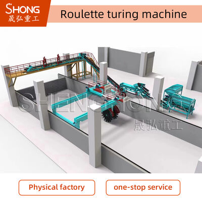 Tekerlek Tipi Gübre Dönüştürücü - Çift Eksenli Sistem, Hızlı Fermentasyon, Enerji Tasarrufu