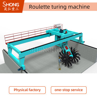 Büyük ölçekli organik atıklar için endüstriyel tekerlek tipi kompost dönüştürücü