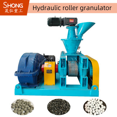 Karbon Çelik Hidrolik Rol Ekstrüzyon Granulatörü 2-6 mm Gübre Granülleri için 12 Aylık Garanti ile
