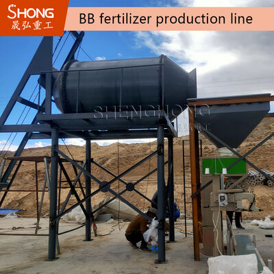 NPK Toplu Karıştırma Gübre Üretim Tesisi, PLC Kontrol Sistemi, Saatte 5-7 Ton ve Özelleştirilebilir Formülasyonlar