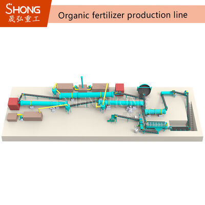 Npk Kompost Organik Gübre Tesisi Tozu Organik Gübre Üretim Hattı