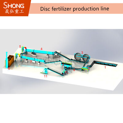 380V Organik Gübre Üretim Hattı Biyokütle Kompost Atıkları