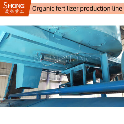 10,000 TPY Çukur Tipi Gübre 1-15mm Organik Gübre Üretim Hatı için Windrow Turner