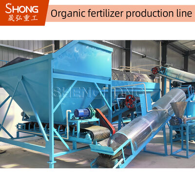 8t / H Tavuk Gübre Topu Granül Organik Gübre Yuvarlak Parlatma Makinesi