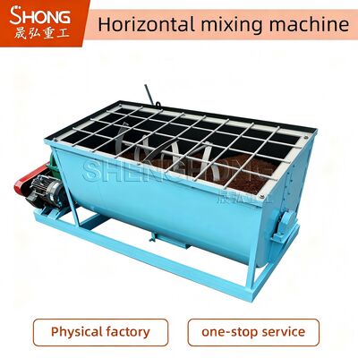 Paslanmaz Çelik Yatay Şerit Karıştırıcı Makine 1.5-12 T/H Gübre Karıştırma Ekipmanı Tekdüze Toz Karıştırma İçin