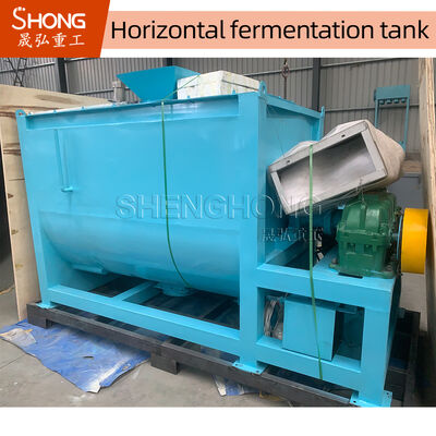2CBM Kapasite Organik gübre üretimi için 800 * 350mm çıkış ve Ra <0.4mm yüzeyli karbon çelik fermantasyon kompost ekipmanları