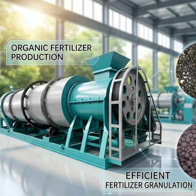 380V Dayanıklı Tavuk Domuz Gübresi Organik Gübre Granülatör Üretim Hattı, 12 Ay Garanti