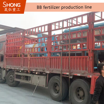 PLC Kontrolü BB Gübre Üretim Lini, Özel NPK Karıştırma için 10 ′′30 t/s Kapasite