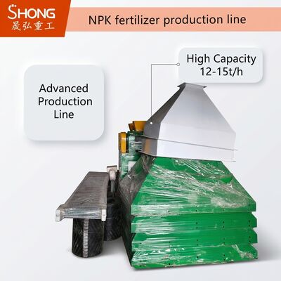 NPK Gübre Üretim hattı, tek adımlı şekillendirme, enerji tasarrufu ve 12-15 t/saat kapasitesi için çift rulo granülasyonu ile