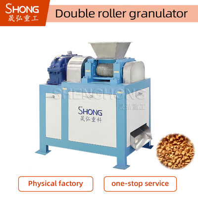 Özel 18.5KW Güçlü Gübre Granulatörü, 186*300mm Rol Boyutu ve <=0.5mm Besleme Boyutu