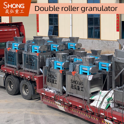 1-4 t/s Kapasiteli ve %2-5 Nemli Bileşik Gübre Üretimi İçin Karbon Çelik Malzemeli Çift Rulolu Gübre Granülatör Makinesi
