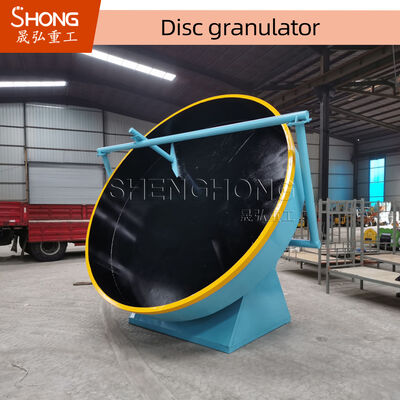 Düzenlenebilir disk açısı ve 1 yıllık garanti ile top şeklinde granül üreten organik gübre için disk pan granulatörü