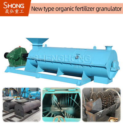 %95 Granülasyon Oranıyla Neredeyse Top Şeklinde 1-5mm Parçacıklar Üreten Organik Gübre Granülatör Makinesi