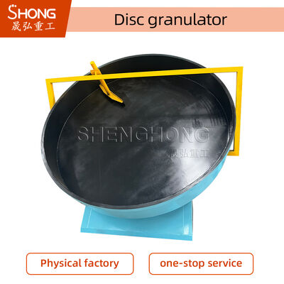 5 mm Granules Organic Fertilizer Disk Pelletizer 93% Granulation Rate Karbon Çelik Yapısı ve Üç Serbestleme Limanı