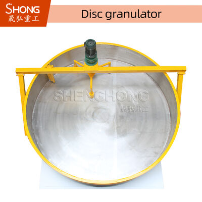 Organik Gübre İçin Karbon Çelik Disk Granülatörü, Top Şeklinde Granüller ve 0.3-6 ton/saat Kapasiteli