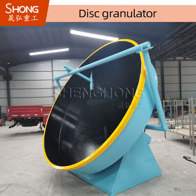 2-6 mm Organik Gübre Disk Tava Granülatörü için Islak Tip Karbon Çelik Gübre Granülatör Makinesi