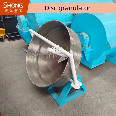 Organik gübre üretimi için% 93 granülasyon oranı ve 380V voltajlı 1-2t/H Disk Granülatör Pelletizer