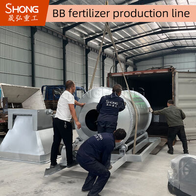 20-50t/h Kapasite PLC Kontrol Sistemi ile Karbon Çelik Toplu Karıştırma Gübre Üretim hattı