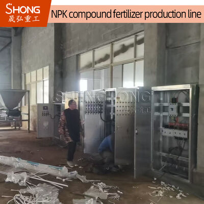 Organik Madde İçerikli ≥%30 Saatte 1-2 Ton Kapasiteli, Çift Silindirli Granülasyonlu NPK Gübre Üretim Hattı