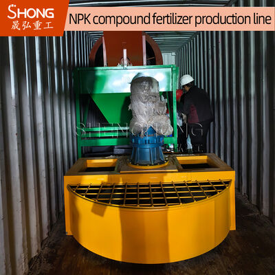 3-4 Tons Per Hour Double Roller Extrusion NPK Gübre Üretim Lini 22kw Güçlü Oval Şekilli Granüller