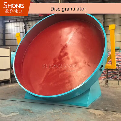 95% Granülasyon oranı ile Disk Granülatörü Yuvarlak Toplu Gübre Granülleri için Düzenlenebilir Pan Köşe