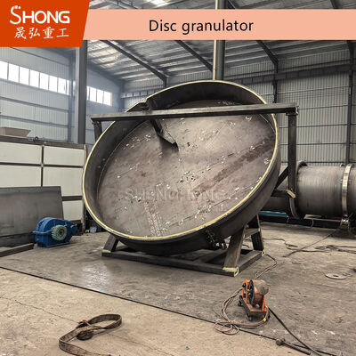Organik Gübre için Diskli Peletleme Makinesi, Saatte 1-20 Ton Kapasiteli ve Yuvarlak Granüller 380V/50Hz