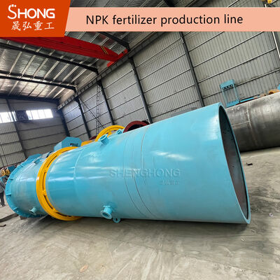 Sürekli Ağır Hizmet NPK Üretimi için Endüstriyel 5-10 Ton/Saat Kuru Proses Gübre Çift Silindirli Granülasyon Tesisi