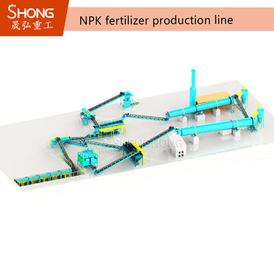 OEM Özel NPK Gübre Granülasyon Ekipmanı ve 1-20 T / H Kapasitesi